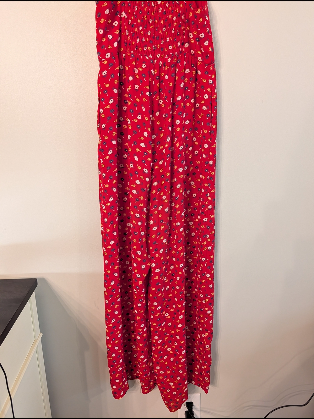 Madewell Rust Floral Wide-Leg Jumpsuit - Picture 5 of 6